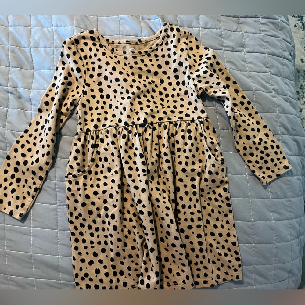 Toddler Girls Leopard Print Dress